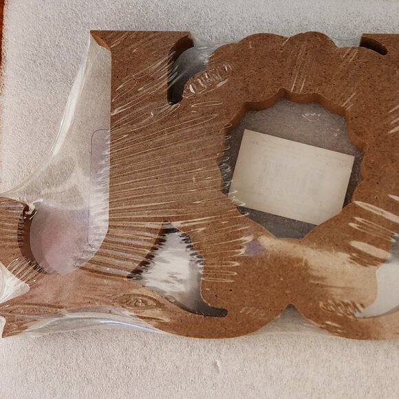 Holiday decor 3 'JOY' word sign. It either stands up or hang on wall. - Picture 1 of 4